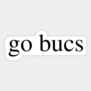 go bucs Sticker